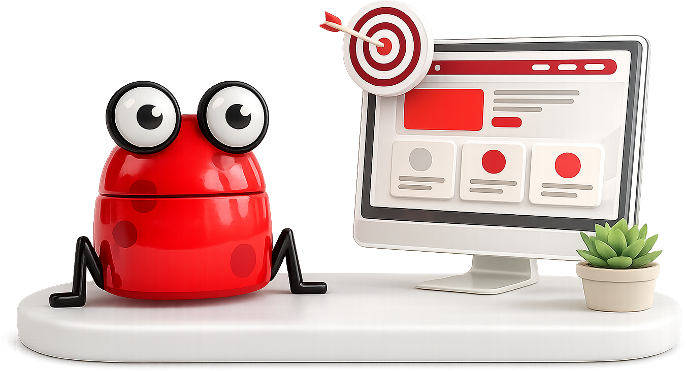 Red Frog Studio — a full-service digital agency built around your goals: web design, e-commerce, AI, marketing, support and training